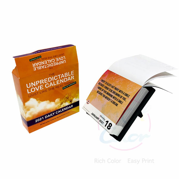 Какво прави отпечатването на 365-дневен откъсващ се календар за страница на ден интелигентен избор за бизнеса?